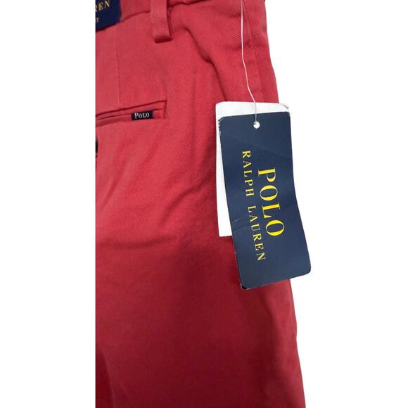 Polo Ralph Lauren Mens Pants Size 36 X 32 Nantuck Red Stretch Classic Fit New - Picture 6 of 12